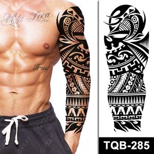 Nouvel arrivage de transfert d'eau longue durée hommes femmes réaliste faux autocollant <span class=keywords><strong>tatouage</strong></span> temporaire <span class=keywords><strong>bras</strong></span> complet - Product Image 2