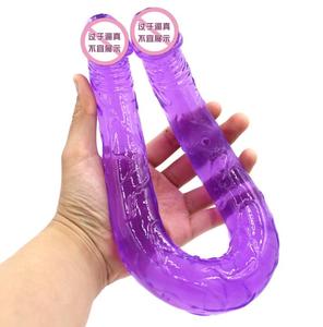 17 Inch Groothandel Super Lange Echte Penis Lesbische Seksspeeltje Haan Dubbele Kop <span class=keywords><strong>Dildo</strong></span> - Product Image 1