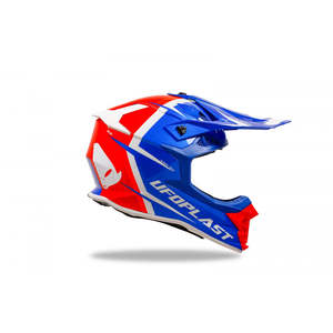 Intrepido casco da Motocross con visiera blu/rossa ABS Shell taglia libera per moto XL nuova condizione - Product Image 3