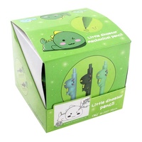Ensemble de crayons à mine O&Q avec logo personnalisé, design mignon d'animaux de dessin animé, matériau plastique, pour enfants, étudiants, écriture, peinture, effaçable, 0,7 mm
