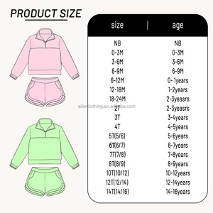 Conjunto de Sudadera y Pantalones Cortos de Algodón al por Mayor para Niñas, Traje Deportivo con Cierre de Cremallera, Ideal para Deportes Escolares y Uso Diario - Product Image 4