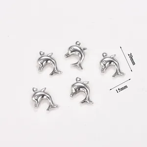 10PCS Dijes de Acero Inoxidable con Forma de Delfín, Estrella de Mar y Concha, Componentes para la Creación de Joyería Animal DIY, Accesorios al por Mayor - Product Image 3
