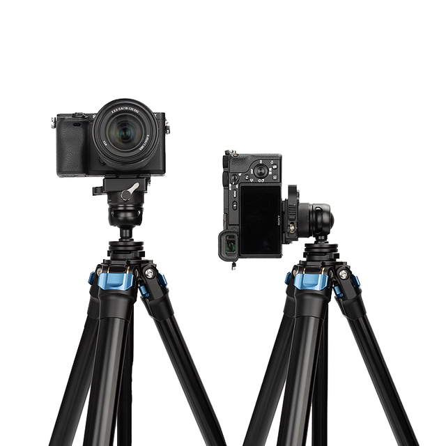 Manizek TE411 Lightweight Aluminium Mini Video Camera Tripod Portable Folding & Flexible Mount for Video Shooting