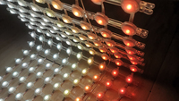 Écrans de rideau LED pliables étanches Fushilong DC5V 135W P42 IP67, murs vidéo programmables, ascenseur Nova OS