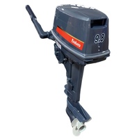 Moteur hors-bord 2 temps 9,8 CV 169cc 2 cylindres personnalisé en usine, abordable, stable, pour bateaux de pêche et pneumatiques