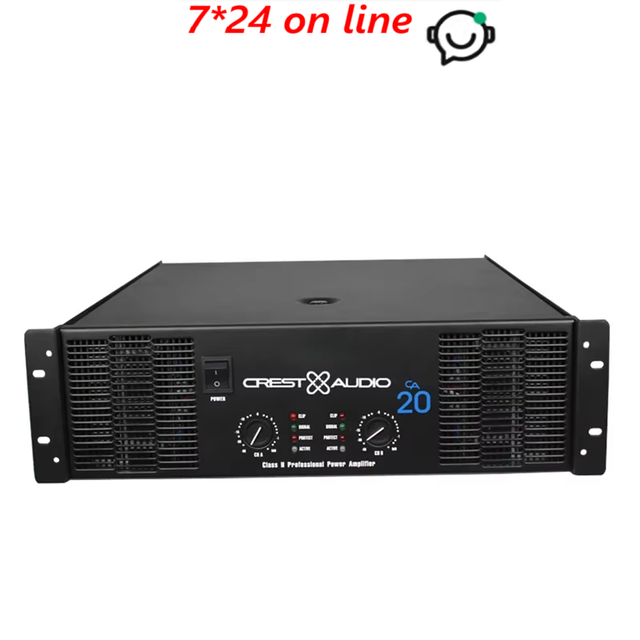CA20 Professional Power Amplifier Pure Power Amplifier 2channels (3U) KTV/Stage/Home Entertainment KTV 8ohm 1500W*2/4ohm 3000W*2