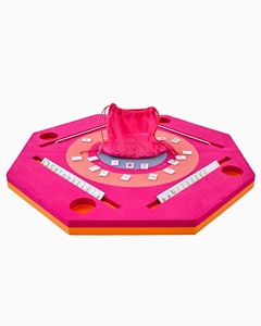 Table de Mahjong flottante en mousse EVA au design exclusif pour <span class=keywords><strong>piscine</strong></span>, avec supports intégrés, porte-gobelets et dominos bleus - Product Image 4