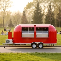 Remorque de Restauration Mobile Haut de Gamme pour Kebab Doner, Camionnette de Vente Rapide avec Cuisine Complète et Qualité Supérieure