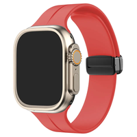 Bracelet magnétique en caoutchouc pour montre Ultra 2 49 mm, bracelet magnétique de remplacement en caoutchouc sport pour iWatch série 9 8 7