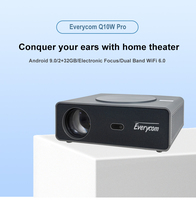 Everycom Q10W pro meilleur prix du projecteur 1080P 4K Proyector led Smart Android Wifi Projetor Home Cinéma Film Vidéo Projecteur