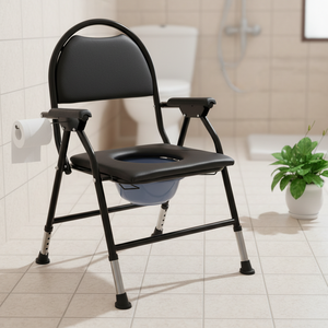<span class=keywords><strong>Silla</strong></span> de Inodoro 4 en 1 de Alta Resistencia, Capacidad de Carga de 120 kg, <span class=keywords><strong>Silla</strong></span> de Ducha, Inodoro de Cabecera, Asiento de Inodoro Elevado <span class=keywords><strong>para</strong></span> Personas Mayores y Adultos Bariátricos - Product Image 1