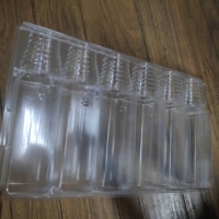Pot de fleur en plastique PET transparent personnalisé à 6 cavités semis plantes vivantes bonsaï emballage blister à clapet