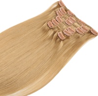 Extensions de cheveux humains 100% naturels, sans nœuds, à clipser, brun doux, cuticules alignées, pleine densité, extensions de cheveux humains à clipser