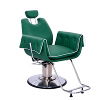 Nouvelle Chaise de Barbier Métallique de Style Antique pour Salon de Beauté, en Cuir Synthétique, Pompe Hydraulique Robuste, Rotation à 360 Degrés