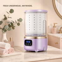 Lave-linge portable 2L pour sous-vêtements, avec cuve dédiée, lavage et essorage, panneau tactile, 1000 tr/min, pour dortoir, appartement, voyage, logo personnalisé