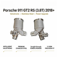 Tuyau d'échappement OEM Valvetronic Performance Downpipe pour Porsche 911 GT2 RS 3.8T 2018+ SS304 Amélioration de puissance 100% compatible