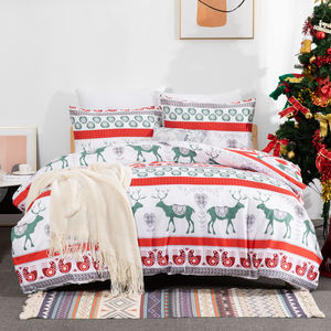 Meilleure vente ensemble de housse de <span class=keywords><strong>couette</strong></span> de noël 2022 nouveau modèle de noël pour ensemble de literie - Product Image 1