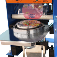 Machine à sceller le thé paquet jaune, petite tasse à jus en plastique jetable manuel, yaourt rotative, bulle de thé