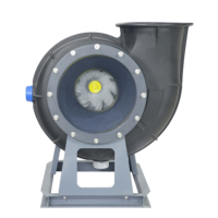 Ventilateur centrifuge en plastique moulé intégralement, impeller en polypropylène, ventilateur d'évacuation industriel pour usine chimique