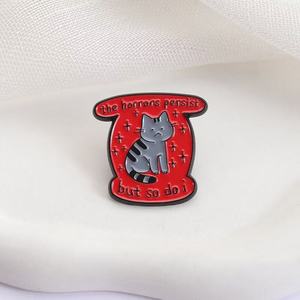 L'horreur persiste, mais moi aussi. Drôle et triste pour la santé mentale, diplôme en alliage de zinc pour cadeau. - Product Image 3