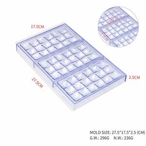 16 Styles ODM Customization New Trendy 3 in 1 <b>Chocolate</b> <b>Mold</b> Polycarbonate <b>Chocolate</b> <b>Bar</b> Mousse <b>Mold</b> - Product Image 3