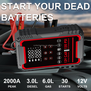 Avviatore di Emergenza Portatile 4-in-1 e Compressore d'Aria, Batteria al <span class=keywords><strong>Litio</strong></span> <span class=keywords><strong>12V</strong></span>, Corrente di Picco 2000A, Capacità 22200mWh - Product Image 2