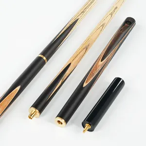 Cue King handgefertigtes Messing-Ash-Holz-Pool-Spiel Snooker Cue Ebony Omin Pool Snooker und Billiard-Cues