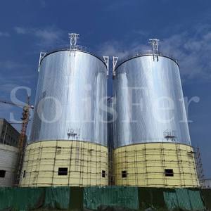 200 Ton - 20000 Ton Silo de grano Contenedor de almacenamiento de alimentación Silo de almacenamiento de grano de acero galvanizado Uso agrícola - Product Image 6