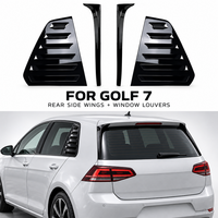 Kit de garnitures de spoiler latéral de pare-brise arrière en ABS noir brillant pour Golf 7 MK7 2013-2020