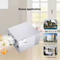 Ventilateur centrifuge acoustique électrique AC220V 100mm/150mm/200mm/250mm, robuste, avec roulement à billes, protection IP44, ODM/OEM
