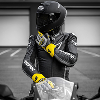 Gants de course automobile ALIEN MONSTER CE Gants de course automobile en fibre de carbone Protection de qualité moto rouge