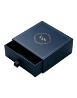 Boîte d'emballage pour bijoux et montres en carton gris avec logo personnalisé, feuille d'or, boîtes rigides écologiques, gaufrage, recyclé