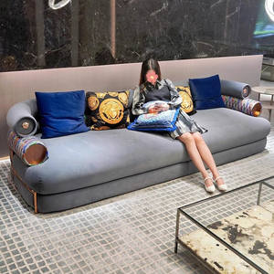 Juego de Sofás de Lujo Minimalistas Modernos Italianos, Estilo Italiano, Lujo Ligero, Sala de Estar de <span class=keywords><strong>Villa</strong></span>, Alta Gama - Product Image 5