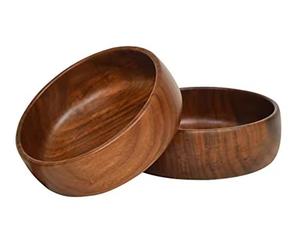 Cuenco de madera con acabado natural y precio competitivo, vajilla, accesorios de cocina, cuenco grande de madera para mezclar ensaladas - Product Image 5