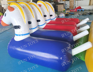 Jeu de construction d'équipe en plein air jeu de saut gonflable <span class=keywords><strong>Pony</strong></span> Hop Race pour enfants et adultes - Product Image 6