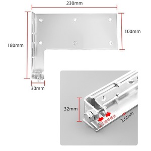 Yadingdi Heavy Duty <b>Hanging</b> <b>Bracket</b> 230x100mm Wall Mount Cabinet Support Steel <b>Bracket</b> For Kitchen Bathroom Furniture - Product Image 1