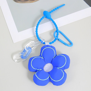 Nuevo Llavero <span class=keywords><strong>de</strong></span> Flores Coloridas <span class=keywords><strong>de</strong></span> <span class=keywords><strong>Tela</strong></span> Hecho <span class=keywords><strong>a</strong></span> <span class=keywords><strong>Mano</strong></span>, Llavero <span class=keywords><strong>de</strong></span> Anillo <span class=keywords><strong>de</strong></span> Silicona Bordado con Flores <span class=keywords><strong>de</strong></span> Algodón - Product Image 6