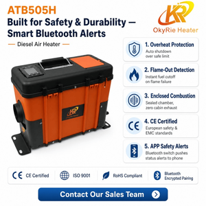<span class=keywords><strong>Calentador</strong></span> <span class=keywords><strong>de</strong></span> Aire Diésel Todo en Uno <span class=keywords><strong>de</strong></span> 5KW, 12V 24V con Encendedor Cerámico Kyocera para Camiones y Autocaravanas, con Certificación CE - Product Image 3