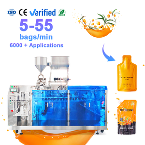 Machine de remplissage et d'emballage automatique de sachets pré-fabriqués pour purée de sureau et purée de baies de goji liquides - Product Image 1