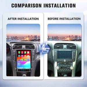 Lecteur multimédia à écran tactile de 12,1 pouces, navigation GPS, CarPlay sans fil, autoradio Android pour Honda Acura TL 2004-2008 - Product Image 2