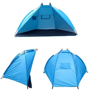 1-2 명 쉬운 천막 방수 가족 텐트 1-2 인 캠프 접이식 해변 전망대 낚시 천막 야외 오픈 천막 텐트
