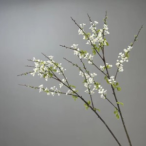 High Quality Real Touch Artificial Greenery Stems Plastic White Snow Willow <b>Branches</b> Flower <b>for</b> Wedding Home Table <b>Decoration</b> - Product Image 1