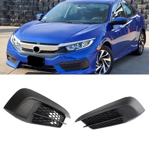 Encadrements de feux antibrouillard Honda Civic 2016-2018 Berline Coupé ABS à clipser sur les grilles inférieures - Product Image 1