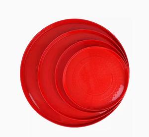 Gia Cầm Vòng Hình Vuông Nhựa Gà Khay Cho Ăn Tự Động Bé Chick Vịt Gà Thịt Màu Đỏ Trung Chuyển Tấm Pan - Product Image 4