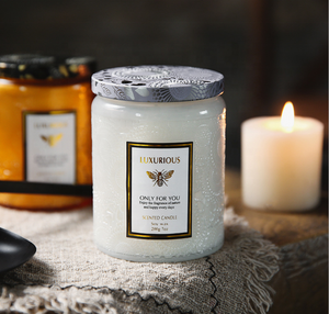 Vide en gros 250ML luxe fantaisie en verre coloré et design mason pot de bougie <span class=keywords><strong>pour</strong></span> la fabrication de bougies avec couvercle - Product Image 5