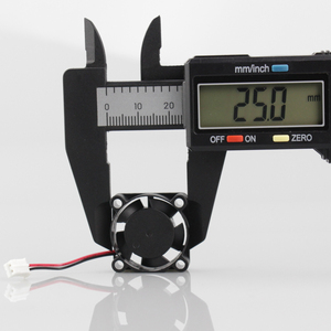 Kipas pendingin DC ventilasi knalpot Mini 12V DC, kipas tanpa sikat 2510 25*25*10mm plastik bebas berdiri kipas aliran aksial - Product Image 1