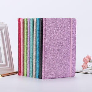 A5 Delicate Hardcover <span class=keywords><strong>Notebook</strong></span> Met Riem Uniek Creatief Eenvoudig Pu Hardcover Glitter Dagboek Voor Promotie - Product Image 1