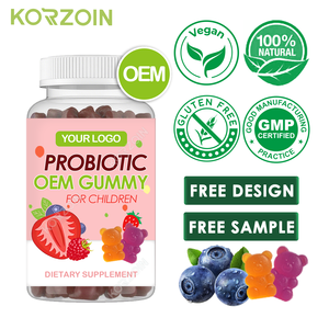 Caramelle Gommose alla Fragola per Bambini con 2,5 Miliardi di Probiotici, Multivitaminici e Fibre per l'Appetito e la Salute dell'Intestino, Etichetta Privata OEM - Product Image 1