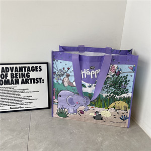 Bolsa de Compras Promocional Plegable, Reutilizable, Impermeable, Ecológica, de PP Tejido, <span class=keywords><strong>con</strong></span> Logotipo Personalizado Impreso - Product Image 2