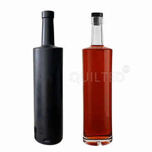 Logo 750ml di <span class=keywords><strong>liquore</strong></span>/vodka/whisky/gin/bottiglia di vetro dalla Cina con vetro di selce <span class=keywords><strong>liquore</strong></span> personalizzato <span class=keywords><strong>bianco</strong></span> <span class=keywords><strong>nero</strong></span> rosso chiaro vino blu - Product Image 1